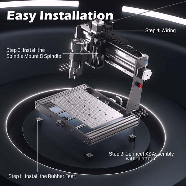 Genmitsu 3020-PRO MAX V2 CNC Router Kit For Metal & Wood Carving