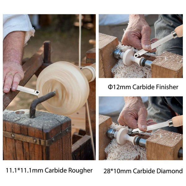 3pcs Carbide Wood Lathe Turning Tool Set – SainSmart.com