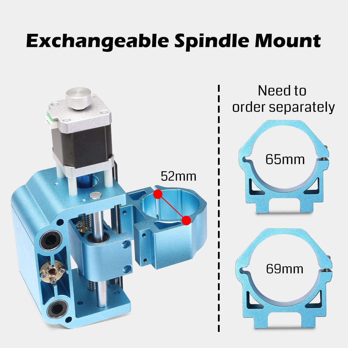 3018-PROVer φ52mm Aluminum Spindle Holder