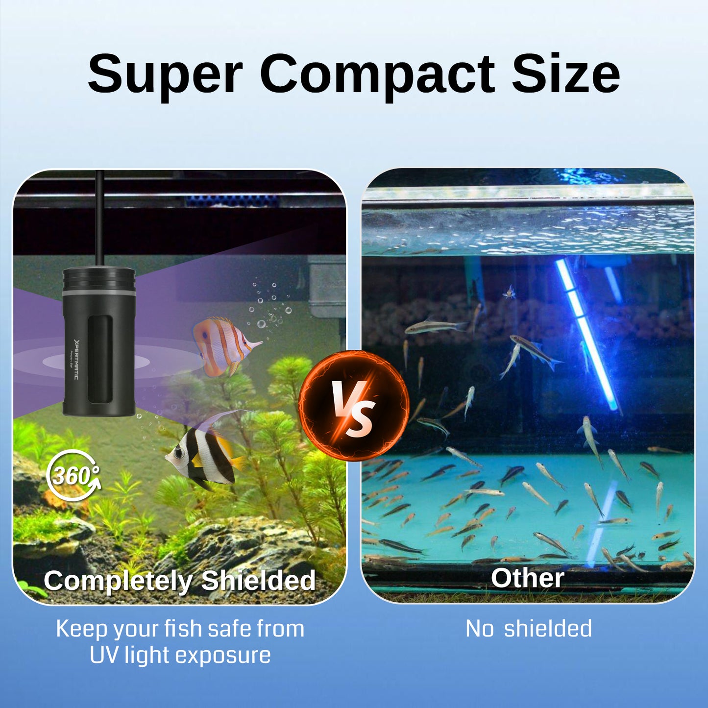 Aquarium Sterilizer UV Light,