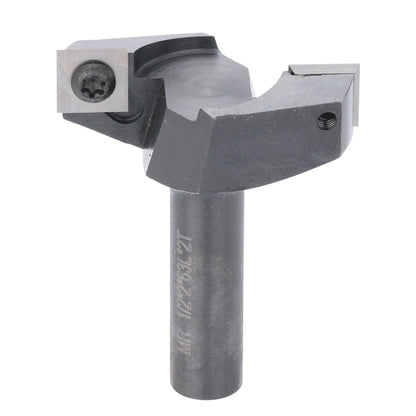 2RBE01A,1/2" Shank, Spoilboard Surfacing Router Bit, 2" Cutting Diameter, 2 Wings, CNC Milling Machine Slab Flattening Router Bit