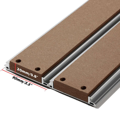 1010 Aluminum & MDF Hybrid Spoilboard for PROVerXL 1010 Extension Kit, T-Track Grid Table