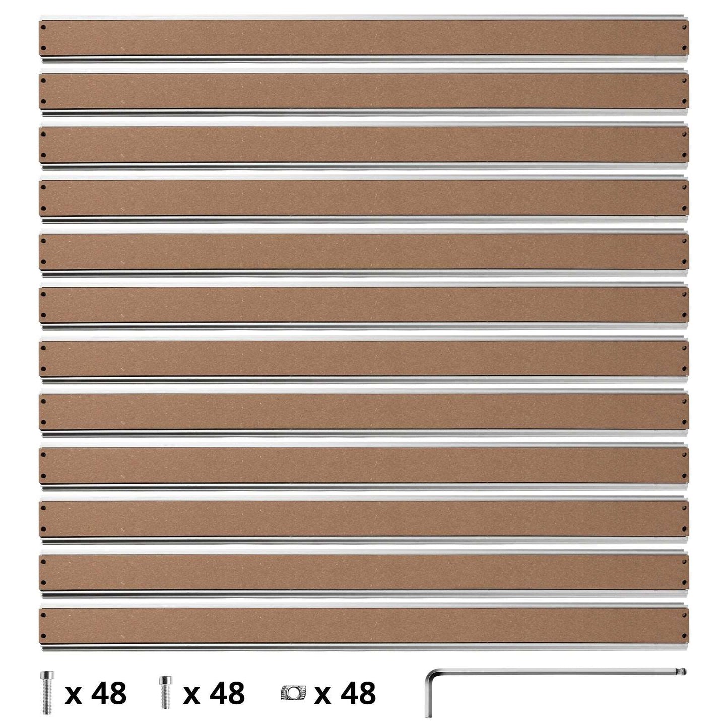 1010 Aluminum & MDF Hybrid Spoilboard for PROVerXL 1010 Extension Kit, T-Track Grid Table