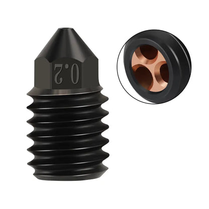 CHT High Flow Nozzle Kit  for X1 and P1P 3D Printer, 0.4mm 0.6mm 0.8mm Steel Nozzles