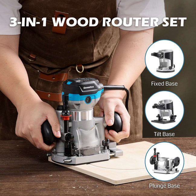 1-1.25 HP, Φ65mm Palm Trimmer Router, Compact Router Wood Tool 