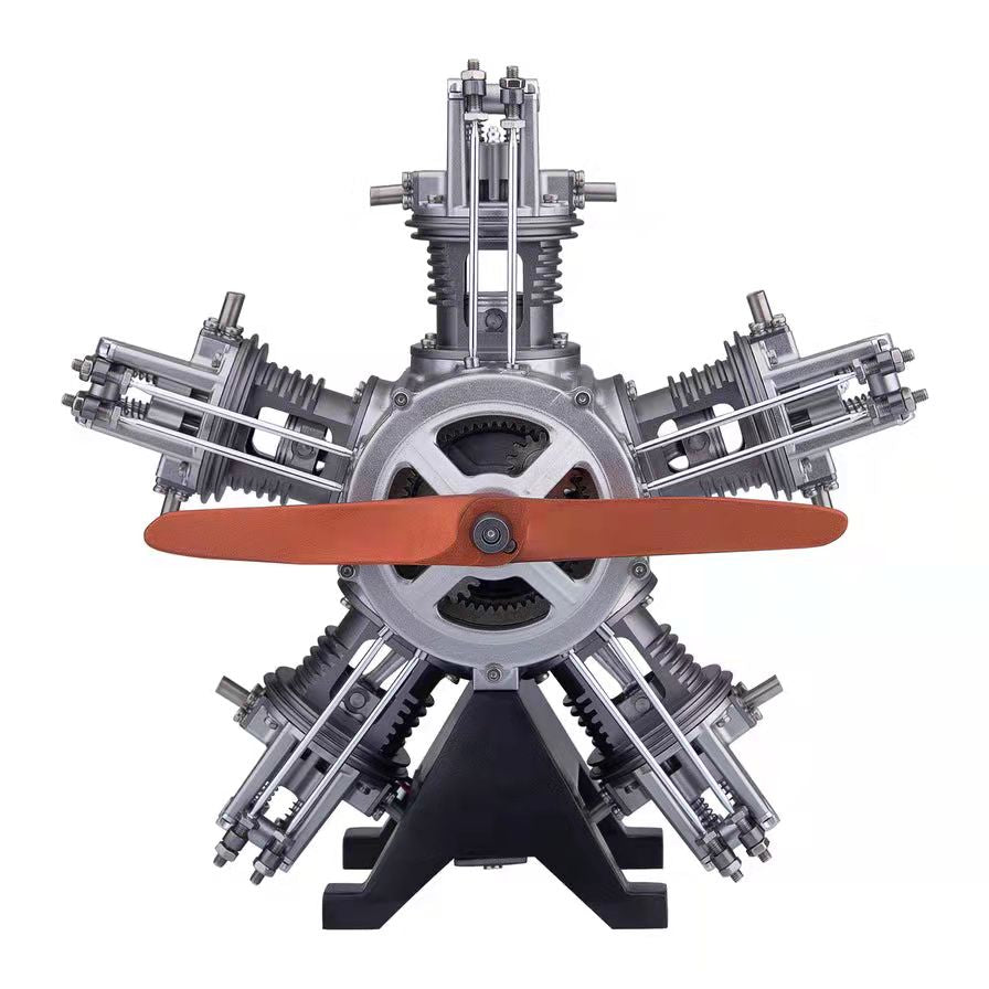 Product Image DM116, 5 Cylinder Radial DIY Engine Model Kit that Runs, 1: 6 Full Metal, 250+Pcs, Gifts for him