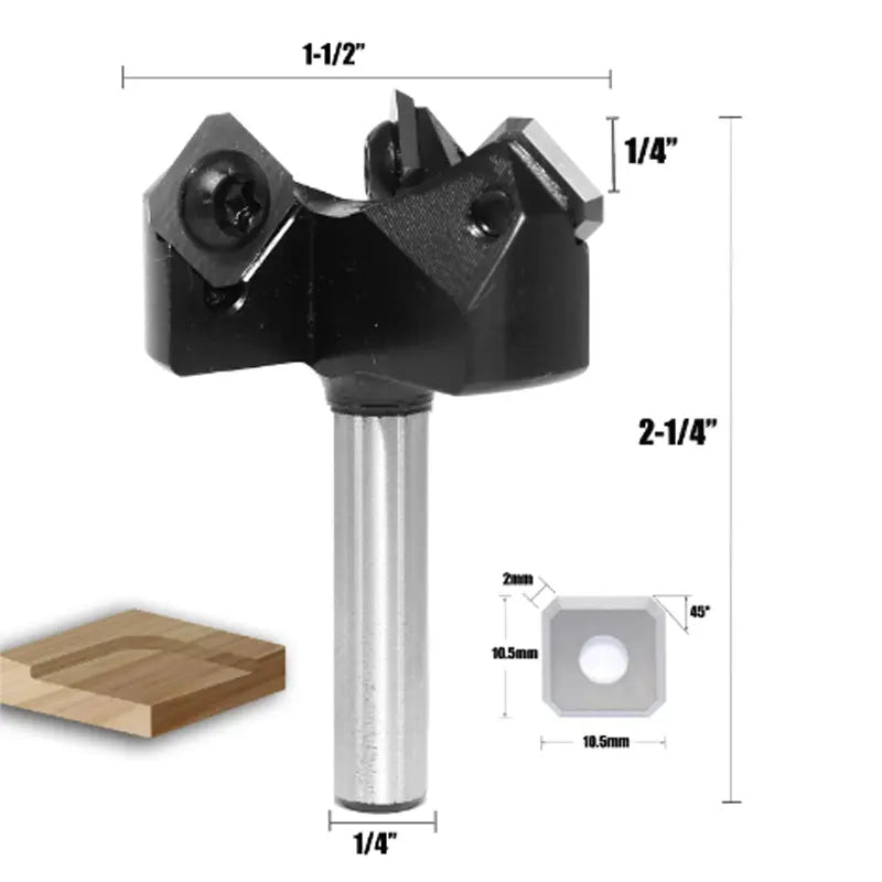 3LRBC01A, 1/4" Shank, Spoilboard Surfacing Router Bit