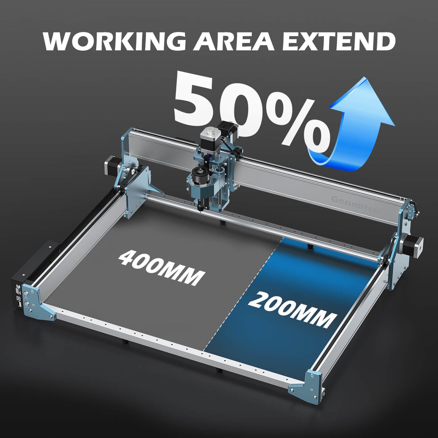 X-Axis Extension Kit For 4040 RENO, Extend X-Axis to 600mm, Upgrade 4040 to 6040/6080