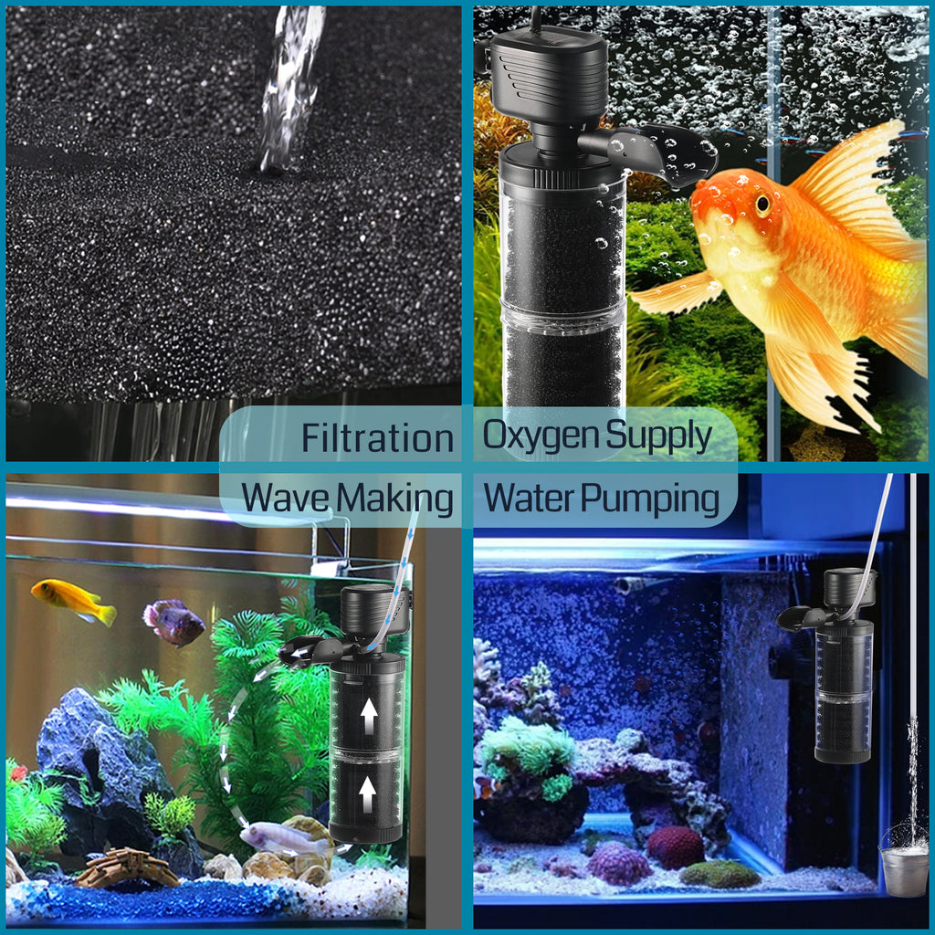 XpertMatic Quiet 2-3 Stages Aquarium Filter – SainSmart.com