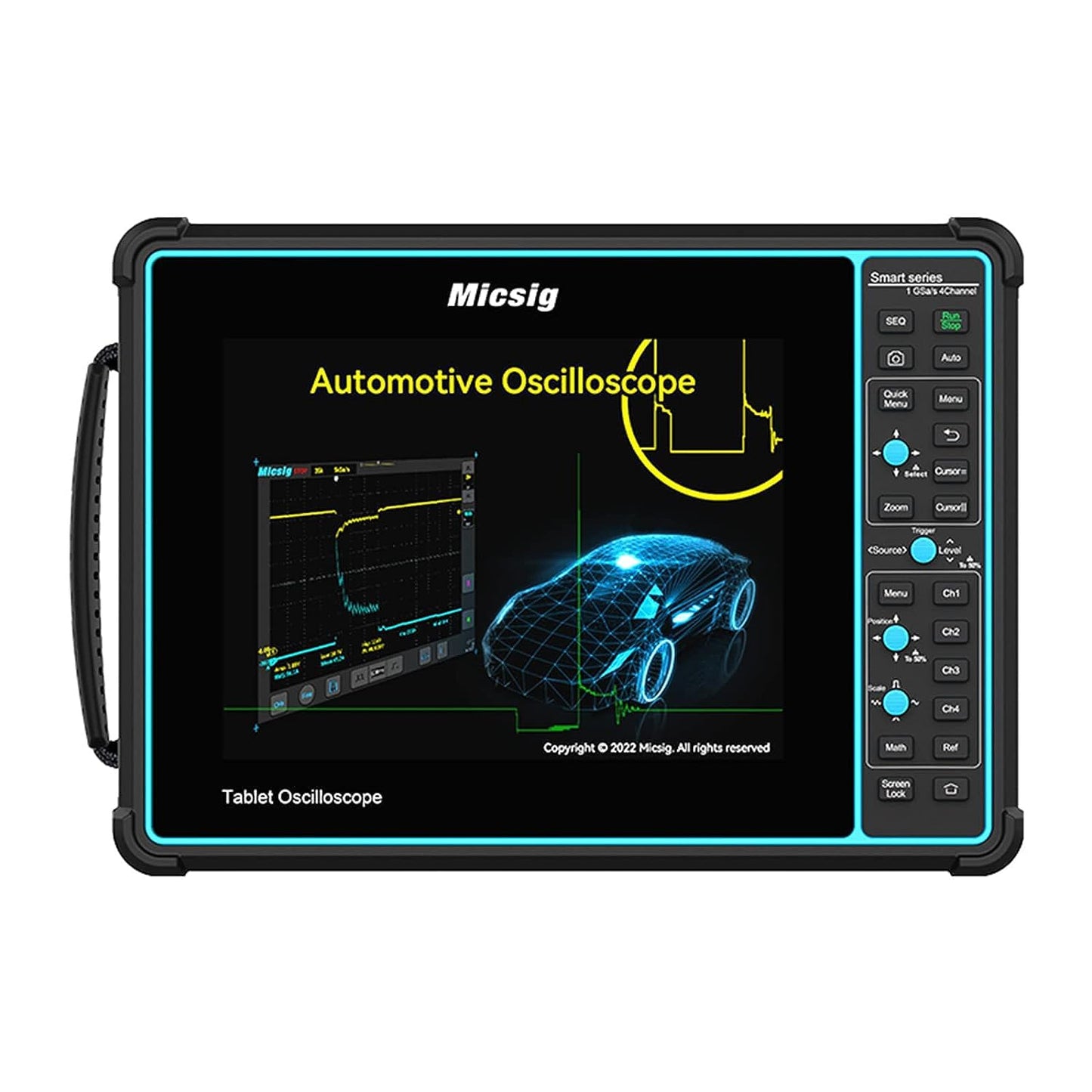 Micsig Automotive Oscilloscope SATO2002 2 CH 200Mhz Bandwidth 1GSa/s Sampling Rate, 8" Touch Screen