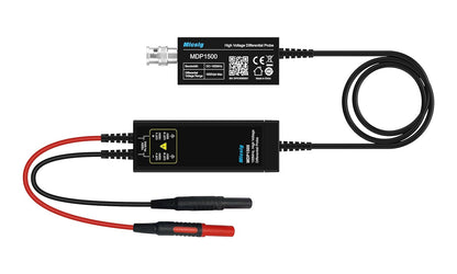 Micsig MDP1500 High Voltage Differential Probe Kit, 3.5ns Rise Time 10X/100X Attenuation Rate Oscilloscope Probe Kit Accessory, 1500V 100MHz