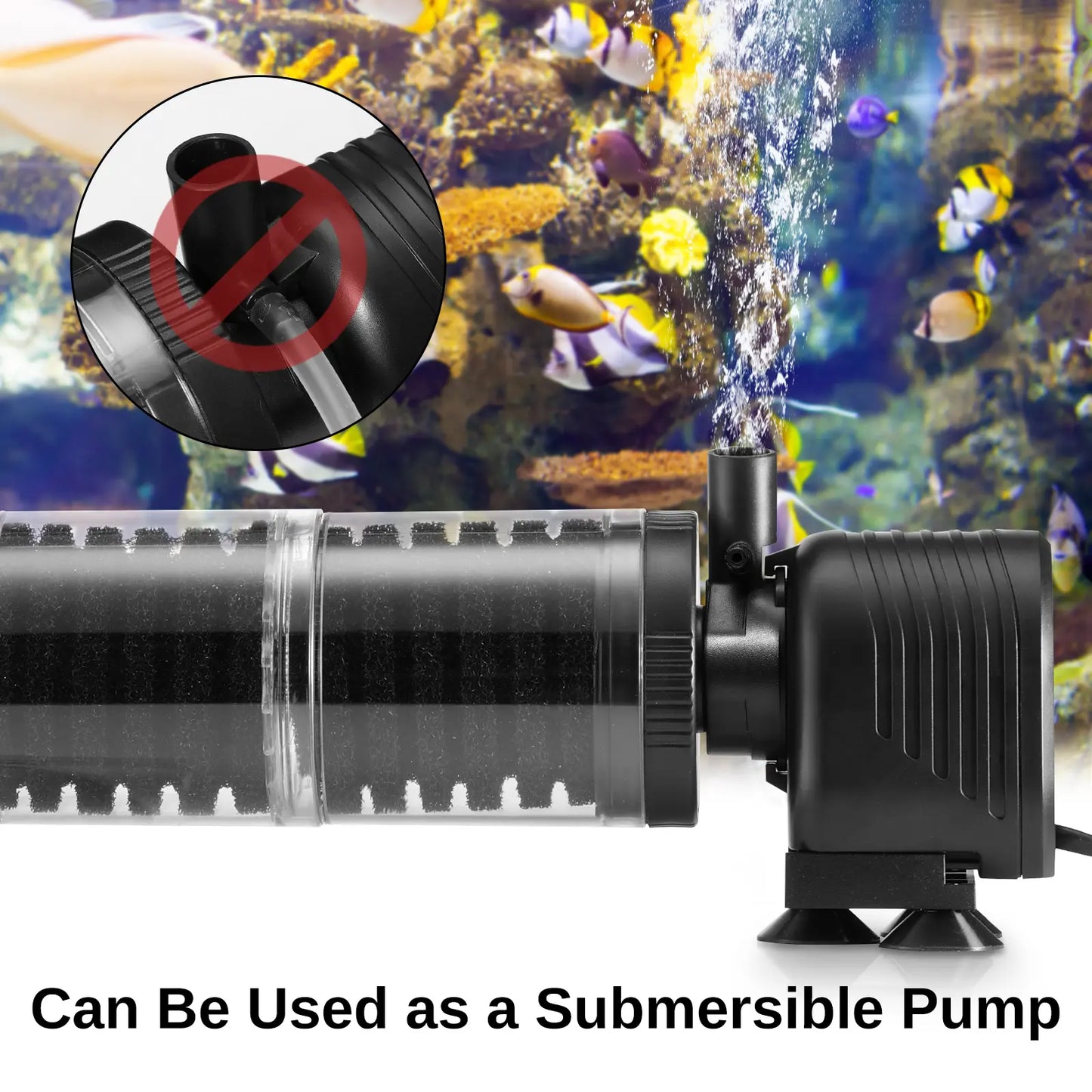 3 Stages 475 GPH Aquarium, Filter for Up to 120 Gallon Fish Tank