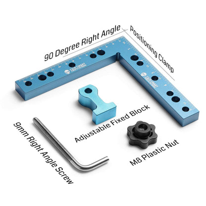 90 Degree Aluminum Positioning Squares, 6.3-inch Woodworking Carpenter