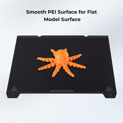 Creality K1 PEI Build Plate Kit, Flexible Spring Steel Platform with Smooth Surface and Magnetic Base Sheet Kit