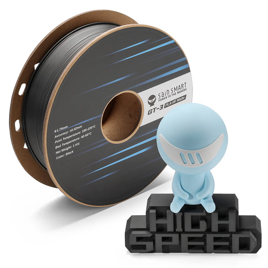 GT-3 High Speed Matte PLA Filament 1.75mm, 1KG, ±0.02mm, Black/White/Teal/Mint/Red/Grey