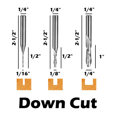 Genmitsu MSBC08 1/4" Shank End Mills