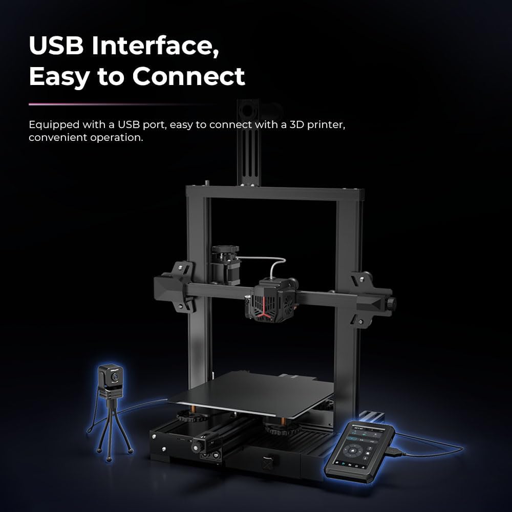 Creality Nebula Camera for Ender-3 V3 KE / CR-10 SE / Halot-Mage Series / Creality Sonic Pad / Nebula Pad, Real-time Monitoring, Time-Lapse Filming, Spaghetti Detection