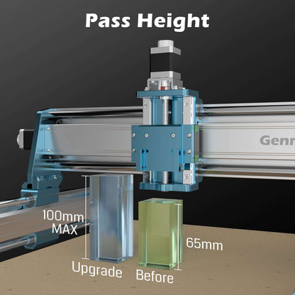 4040-PRO MAX CNC Machine, 710W Trimmer & Linear Rail Driven, Enhanced XZ Axis