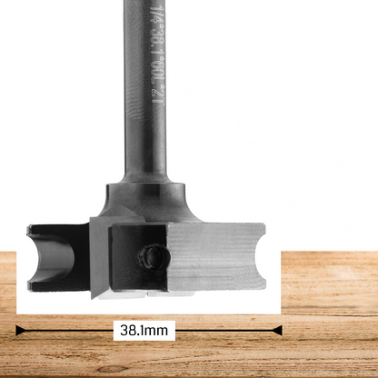 SS01-06, Φ1/4''-1/2'' Shank, Φ25-60mm Cutting Diameter, CNC Spoilboard Surfacing Router Bit, 1pc