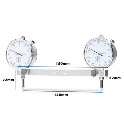 Tramming Tool for CNC, Pro Calibration System with 1/2", 1/4", 1/8" Shank and 0.001" Precision Indicators, Ideal for Squaring, Leveling, and Machine Calibration