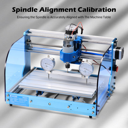 Tramming Tool for CNC, Pro Calibration System with 1/2", 1/4", 1/8" Shank and 0.001" Precision Indicators, Ideal for Squaring, Leveling, and Machine Calibration