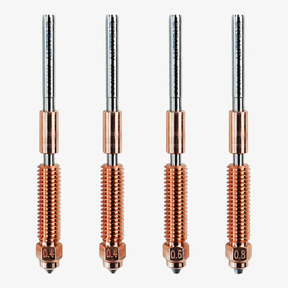 Creality K1C Unicorn Quick-Swap Nozzle Kit (4PCS) - Copper & Hardened Steel Nozzles for Ender-3 V3, Ender 3 V3 Plus