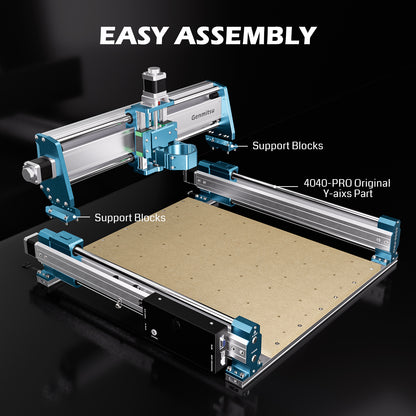 XZ-Axis Module of 4040-PRO, X-Axis Linear Optical Axis Rail, Z-axis Linear Guide Rail, for Carving Metal Wood Acrylic