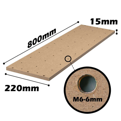 2040, 2060 Threaded Inserts MDF Spoilboard for 4040-PRO CNC Router XY Axis Extension Kit