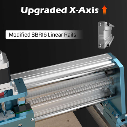 4040-PRO MAX CNC Machine, 710W Trimmer & Linear Rail Driven, Enhanced XZ Axis