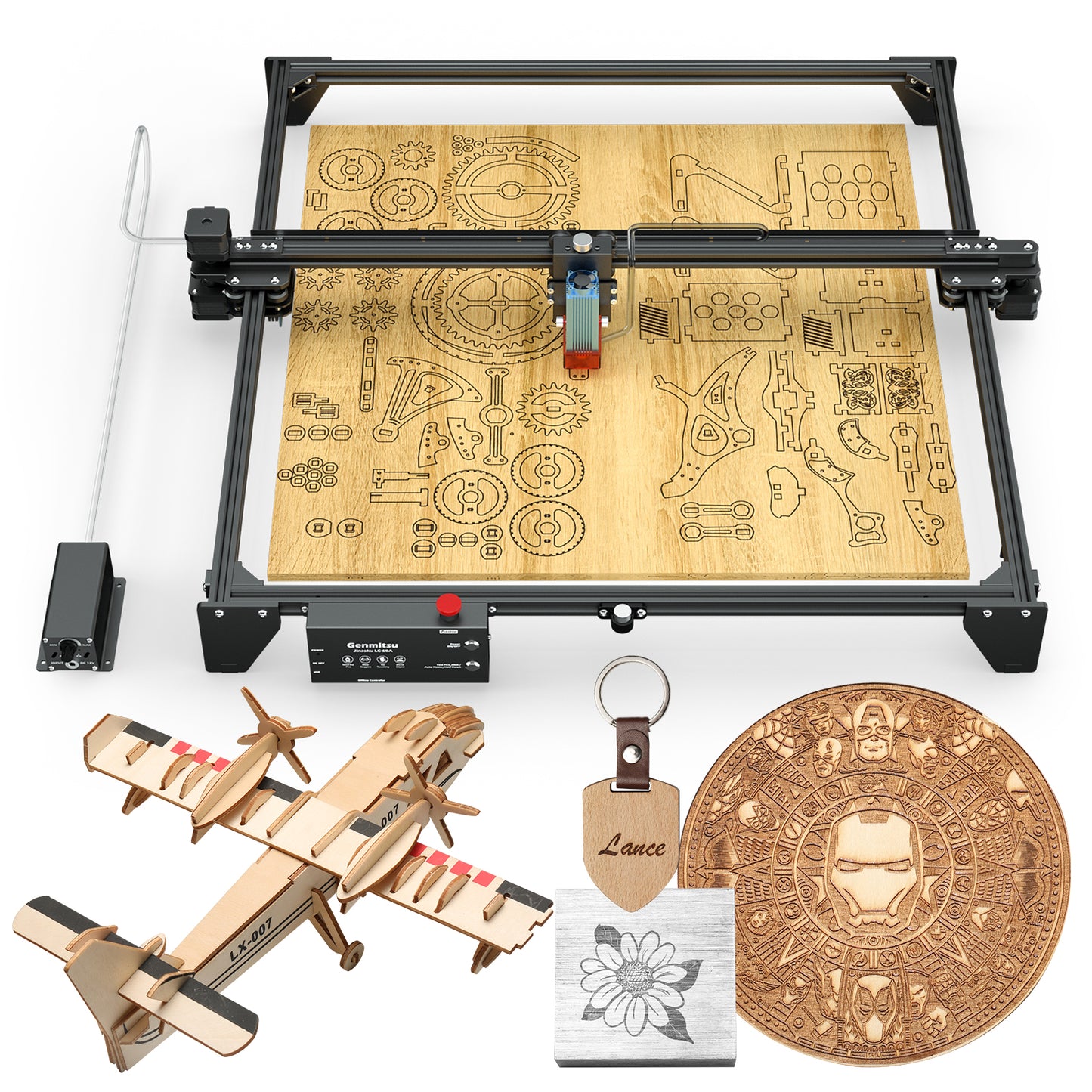 [Discontinued] Jinsoku LC-60A 5.5W Laser Engraver Cutter with Air Assist System