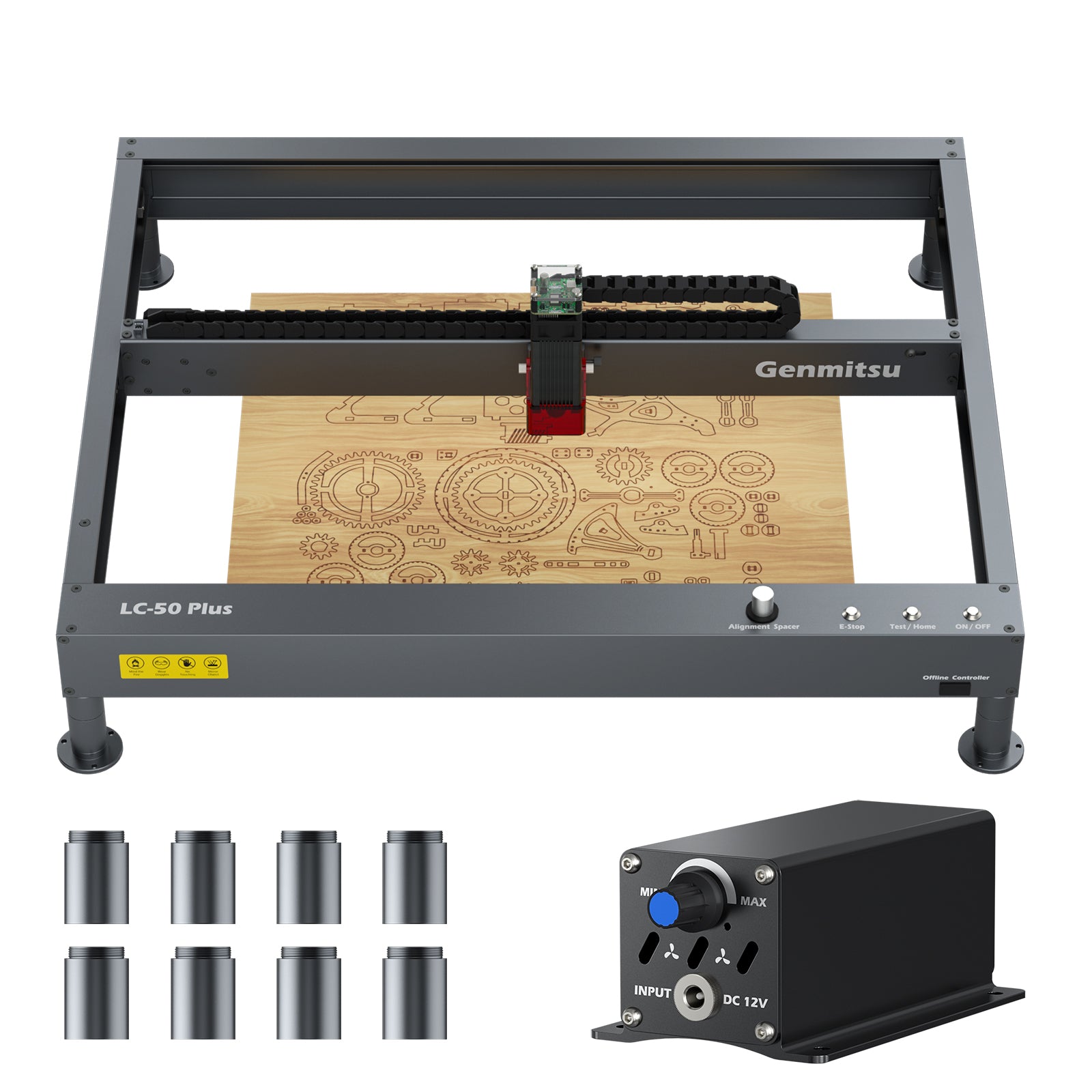 Genmitsu Jinsoku LC-50 Plus 10W Compressed FAC Laser Engraver Cutter  Machine | SainSmart – SainSmart.com