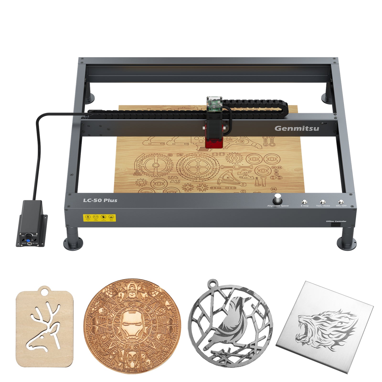 Genmitsu Jinsoku LC-50 Plus 10W Compressed FAC Laser Engraver Cutter  Machine | SainSmart – SainSmart.com