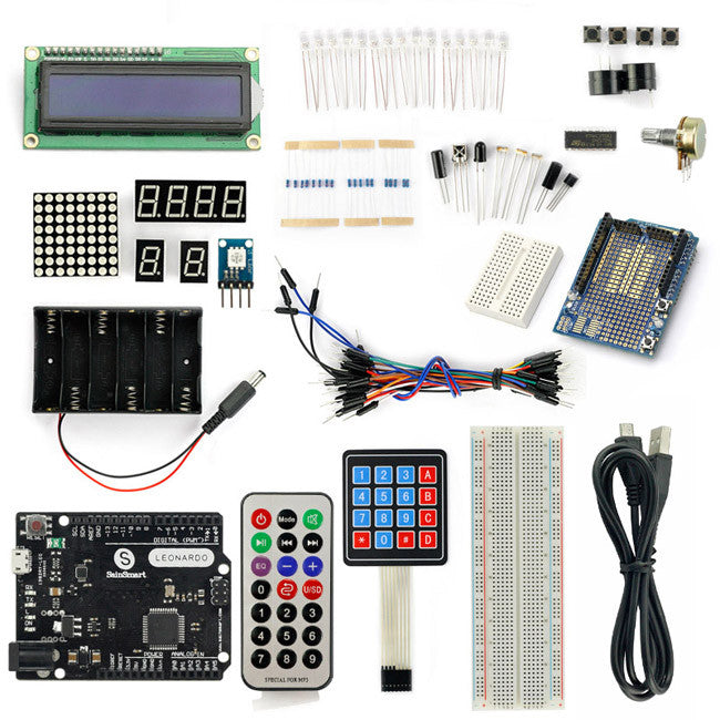 [Discontinued] SainSmart Leonardo R3+Keypad Kit With Basic Arduino Projects