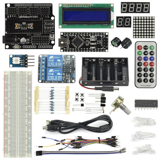 [Discontinued] Nano V3 Starter Kit With 17 Basic Arduino Projects, [Final Sale]