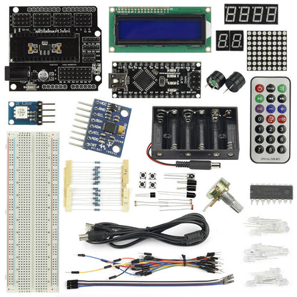 [Discontinued] SainSmart Nano V3+MPU6050 Sensor motor Starter Kit With Basic Projects for Arduino