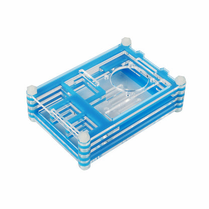 [Discontinued] Transparent Sliced Acrylic Case Shell Enclosure Box for Raspberry Pi 3 Model B & RPI B+