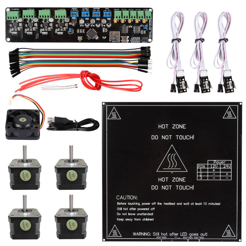 [Discontinued] Melzi+NEMA-17 Stepper Motors+MK2B Heated Bed 3D Printer Kit