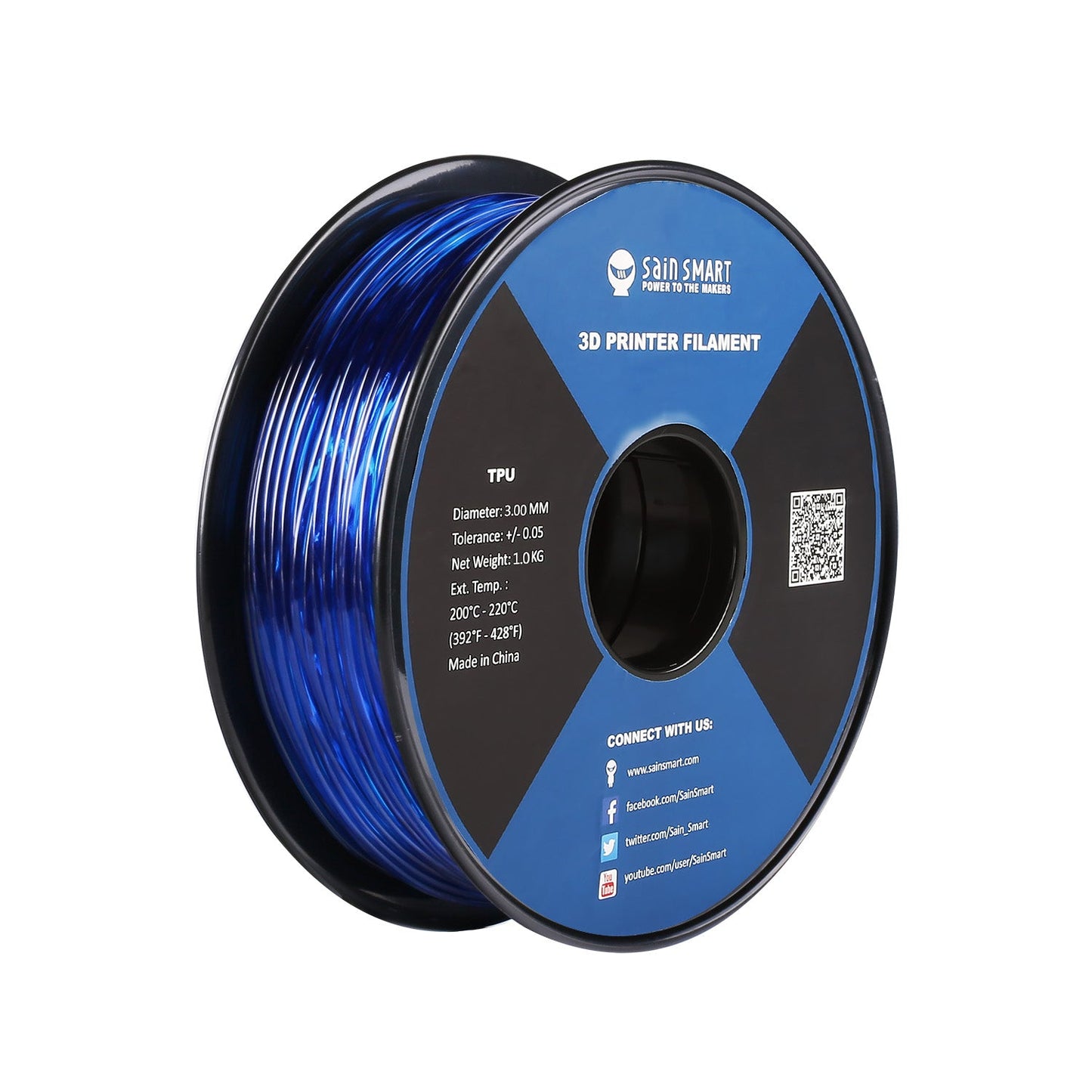 [Open Box] 3mm TPU, Variety Colors, TPU Flexible Filament 1kg/2.2lbs