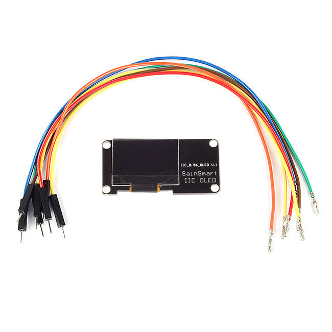 [Discontinued] SainSmart 0.96" I2C IIC Serial 128X64 Blue OLED for Arduino UNO MEGA2560