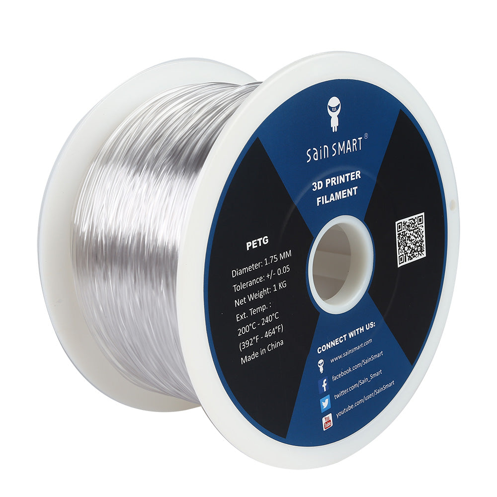 [Discontinued] Natural, PETG 1.75mm Filament 1kg/2.2lb