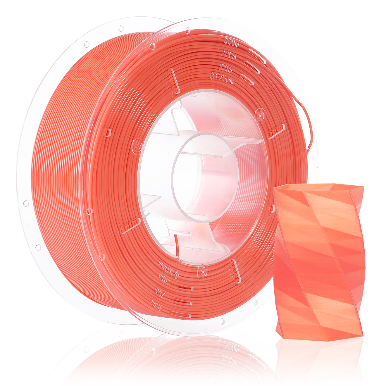 [Discontinued] SainSmart PRO-3 Series PETG Filament 1.75mm 1kg/2.2lb, Living Coral