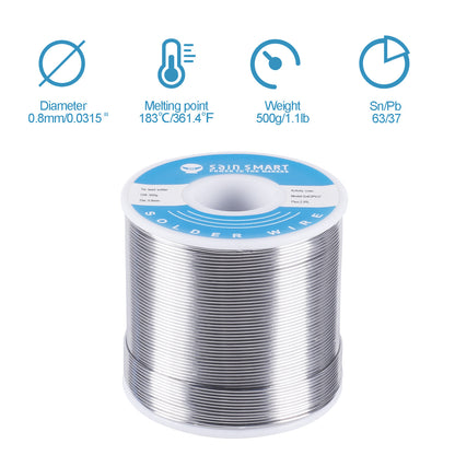 SainSmart Solder Wire | 0.8mm 500g | Sn63 Pb37