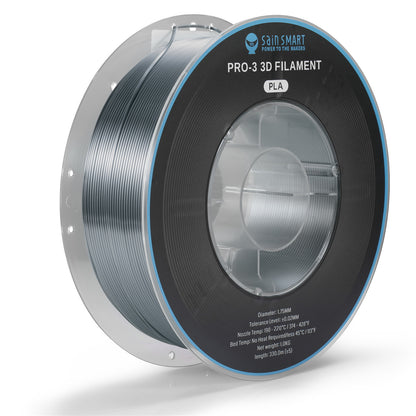 [Discontinued] PLA Filament 1.75mm 1kg/2.2lbs, Strength Base Color & Silk Metal Tone