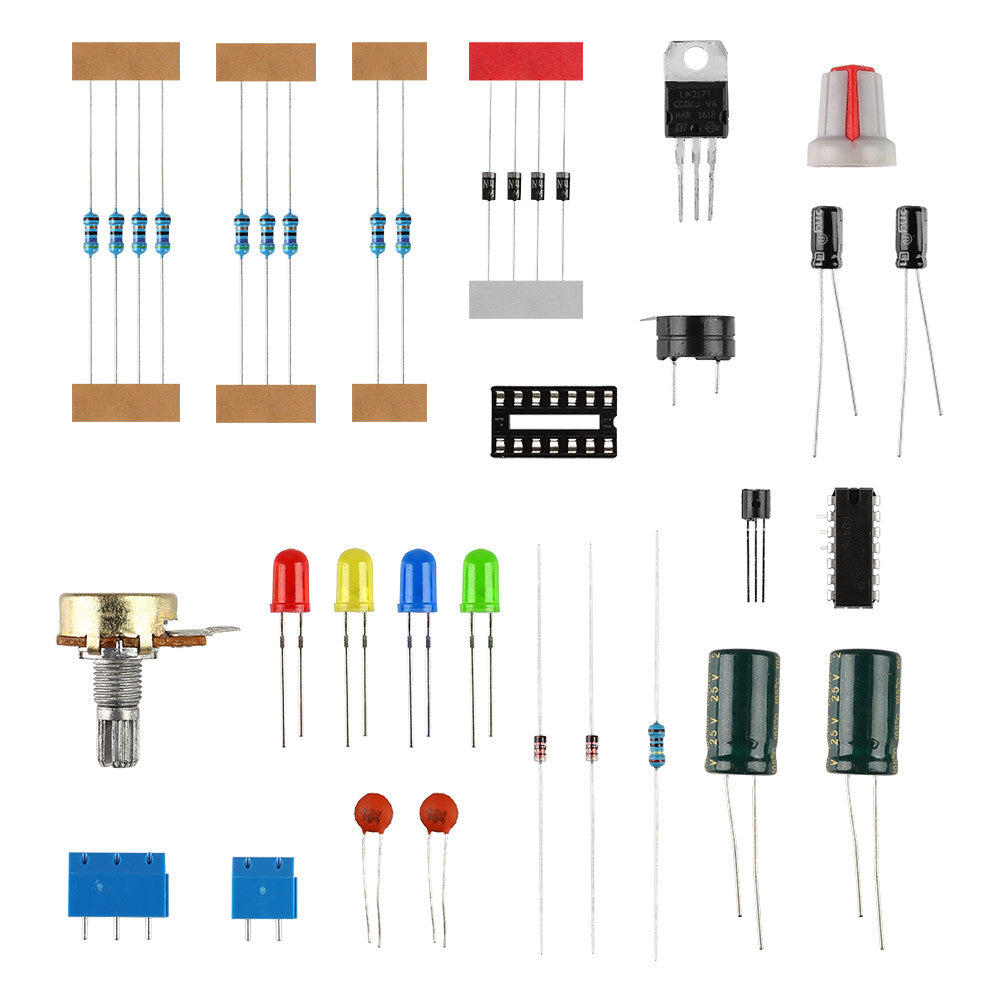 [Discontinued] New 110V DIY LM317 Adjustable Voltage Power Supply Board Kit With Case