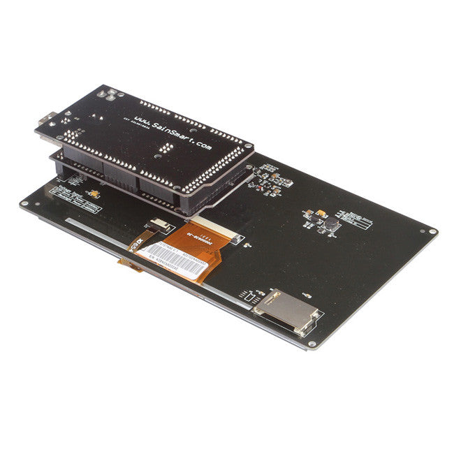 [Discontinued] MEGA2560 R3 + 7" TFT LCD Screen SD Card Slot + TFT Shield For Arduino [US Only]