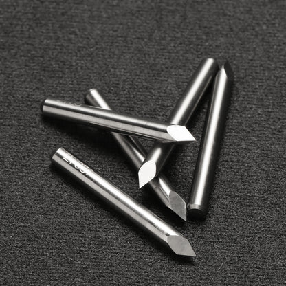 [Discontinued] TR10 Series, Triangular V-Bit, 0.1mm, 1/8'' Shank, 10Pcs CNC Router Bits