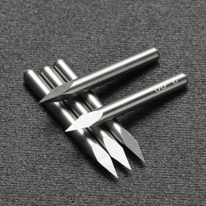 [Discontinued] TR10 Series, Triangular V-Bit, 0.1mm, 1/8'' Shank, 10Pcs CNC Router Bits