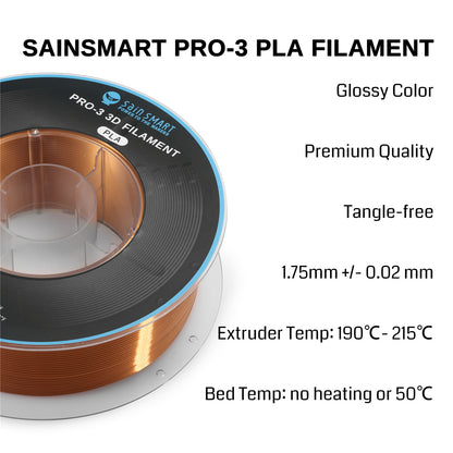 [Discontinued] Silk Metal Tone PLA Filament 1.75mm 1kg/2.2lbs