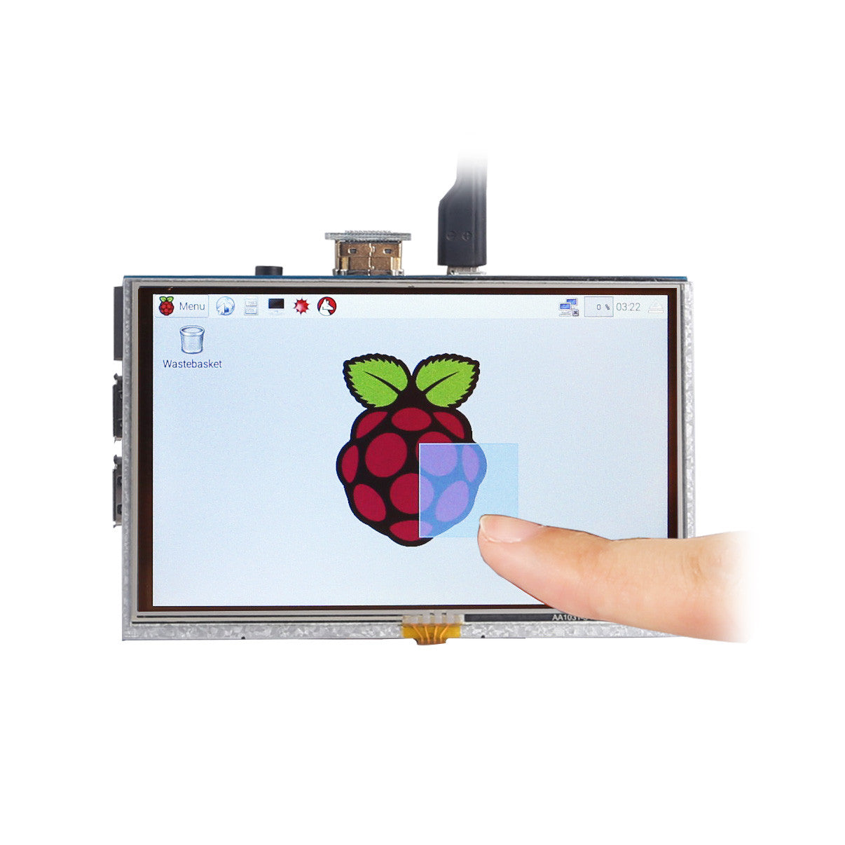 [Discontinued] SainSmart Raspberry Pi 3 Ultimate LCD Kit : 5" LCD + Case + SD Card + Breadboard + HDMI + GPIO + Aluminium Heatsink + USB Power Supply