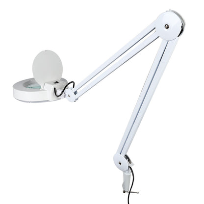 [Discontinued] Premium 5x Desk Table Clamp Magnifier Lamp Light Magnifying Glass Lens Diopter